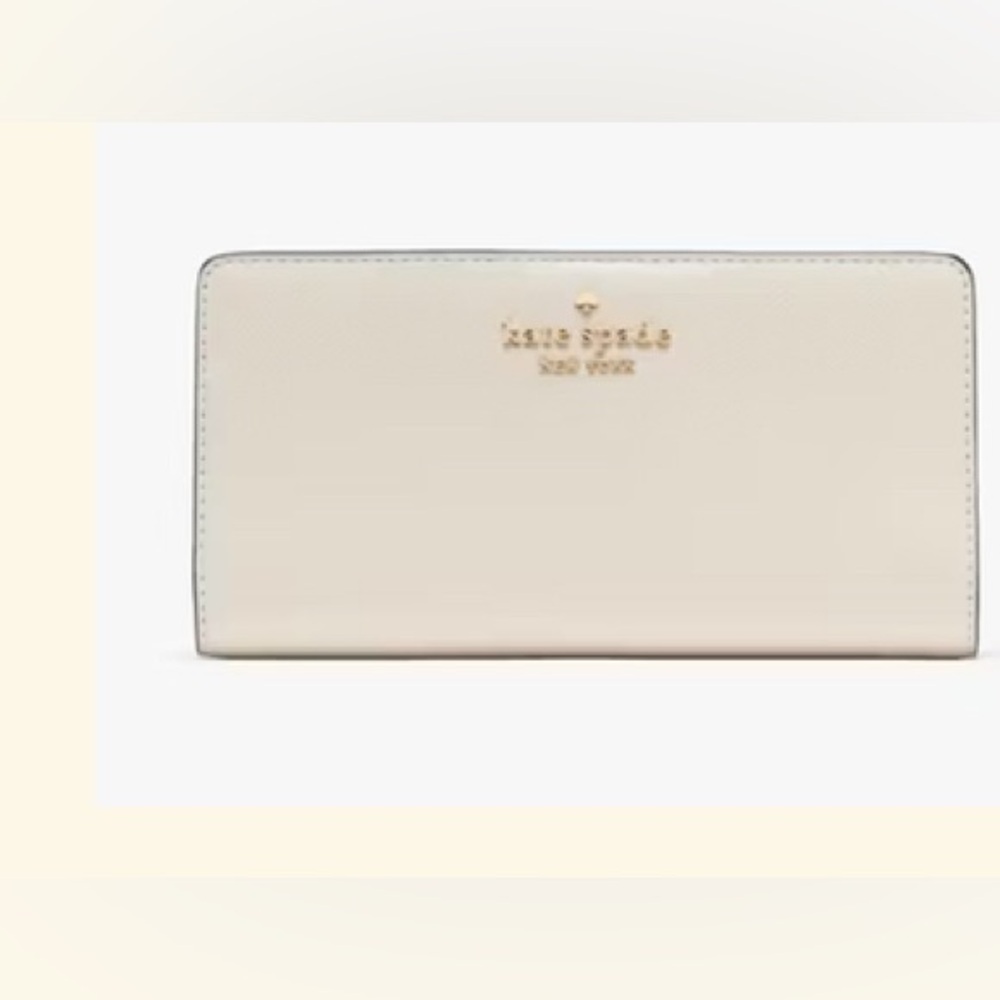Kate Spade 🆕 Madison large slim Wallet new unused in plastic merinque color